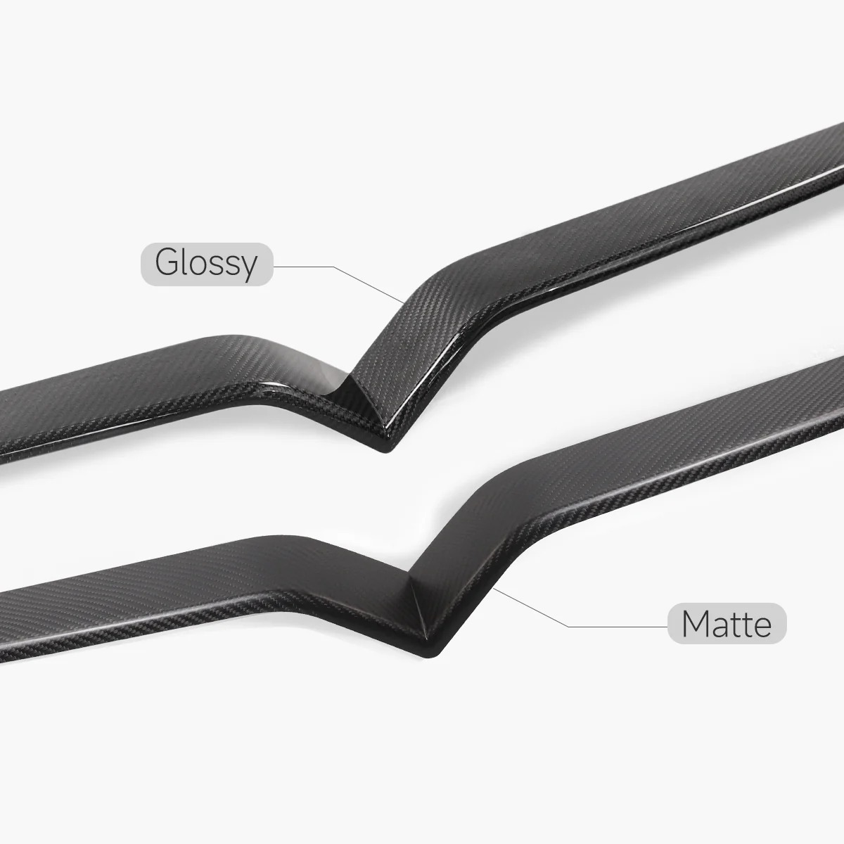 Real Carbon Fiber Front Center Grille Trim Cover for Model S/X