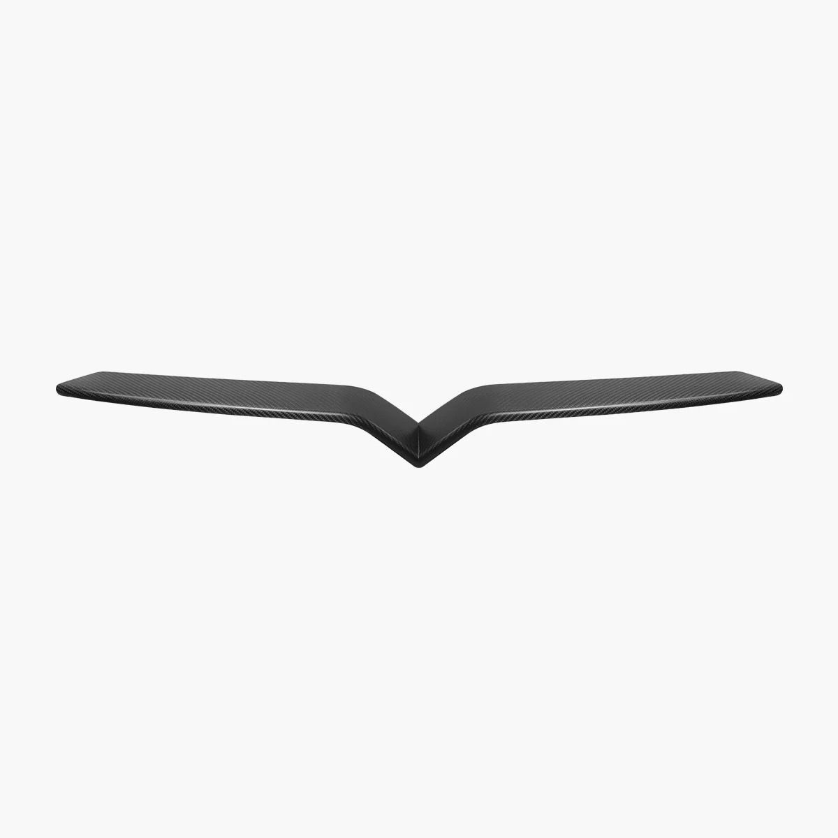 Real Carbon Fiber Front Center Grille Trim Cover for Model S/X