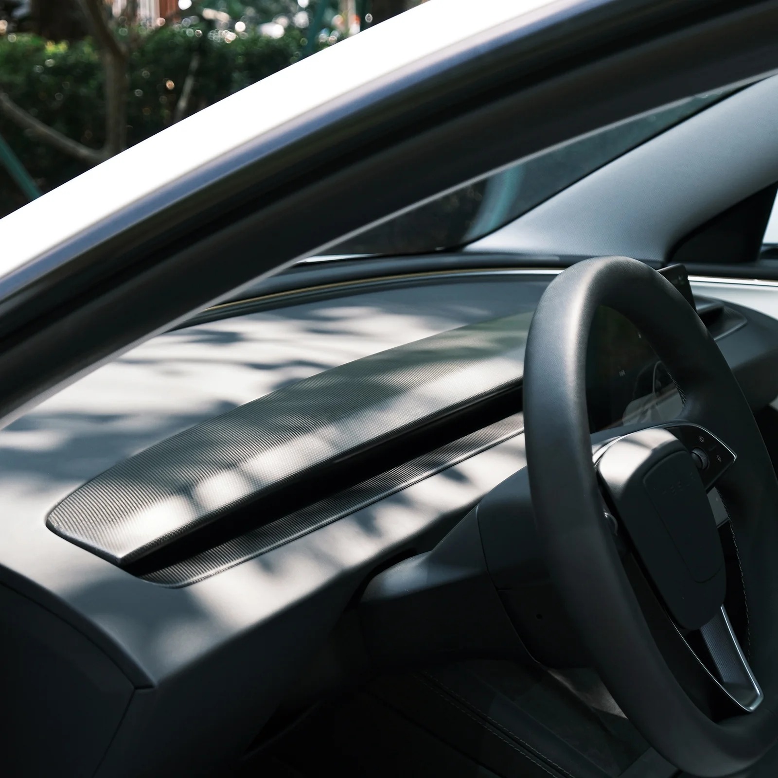 Real Carbon Fiber Dashboard for Model 3/Y