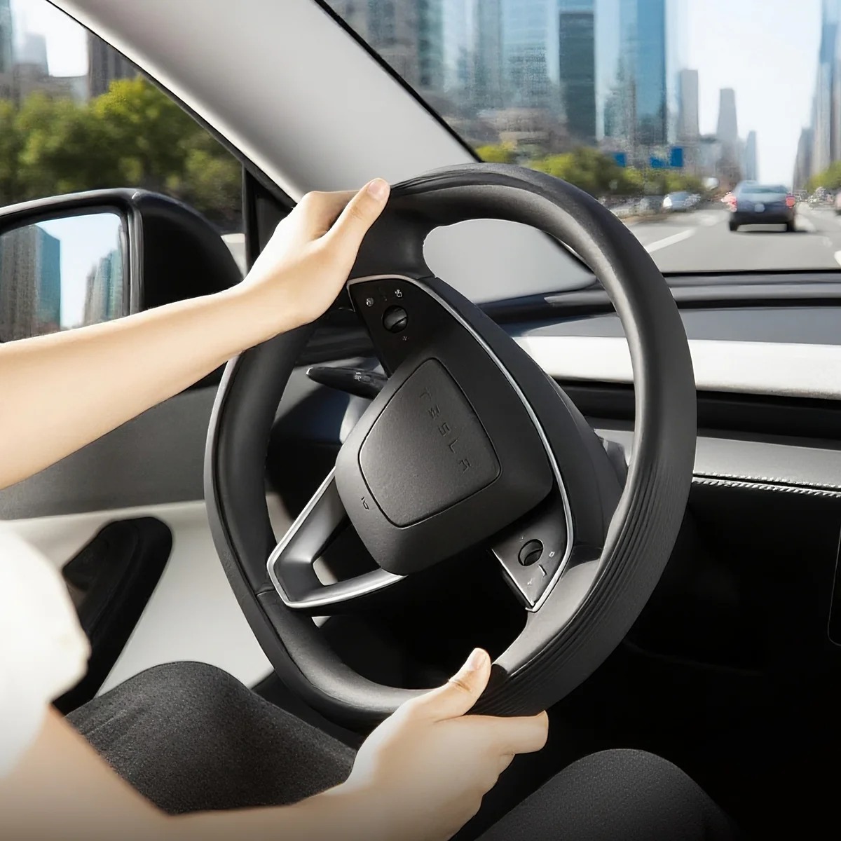 Silicone Steering Wheel Cover for Model 3/Y