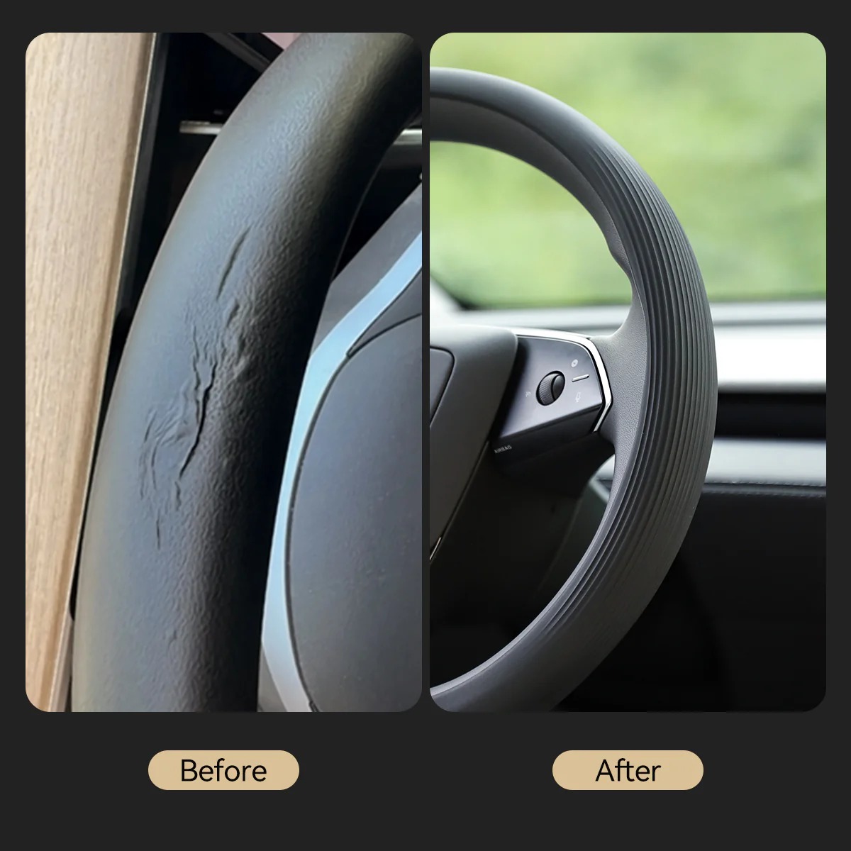 Silicone Steering Wheel Cover for Model 3/Y