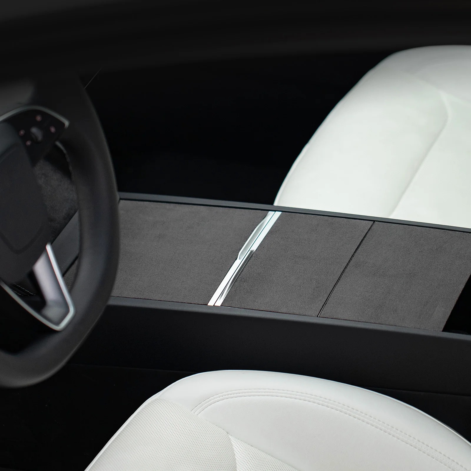 Suede Center Console Cover for Model 3/Y