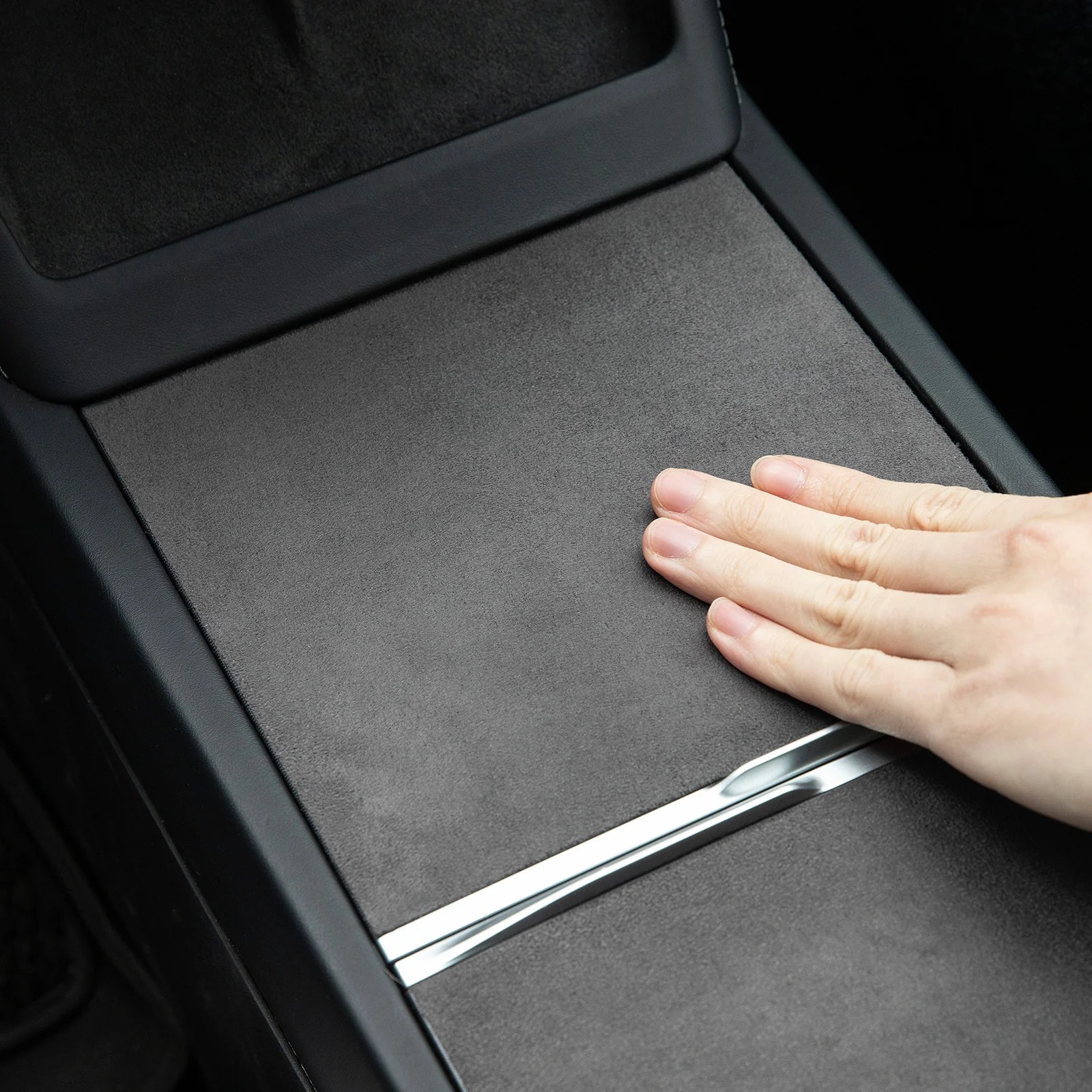 Suede Center Console Cover for Model 3/Y