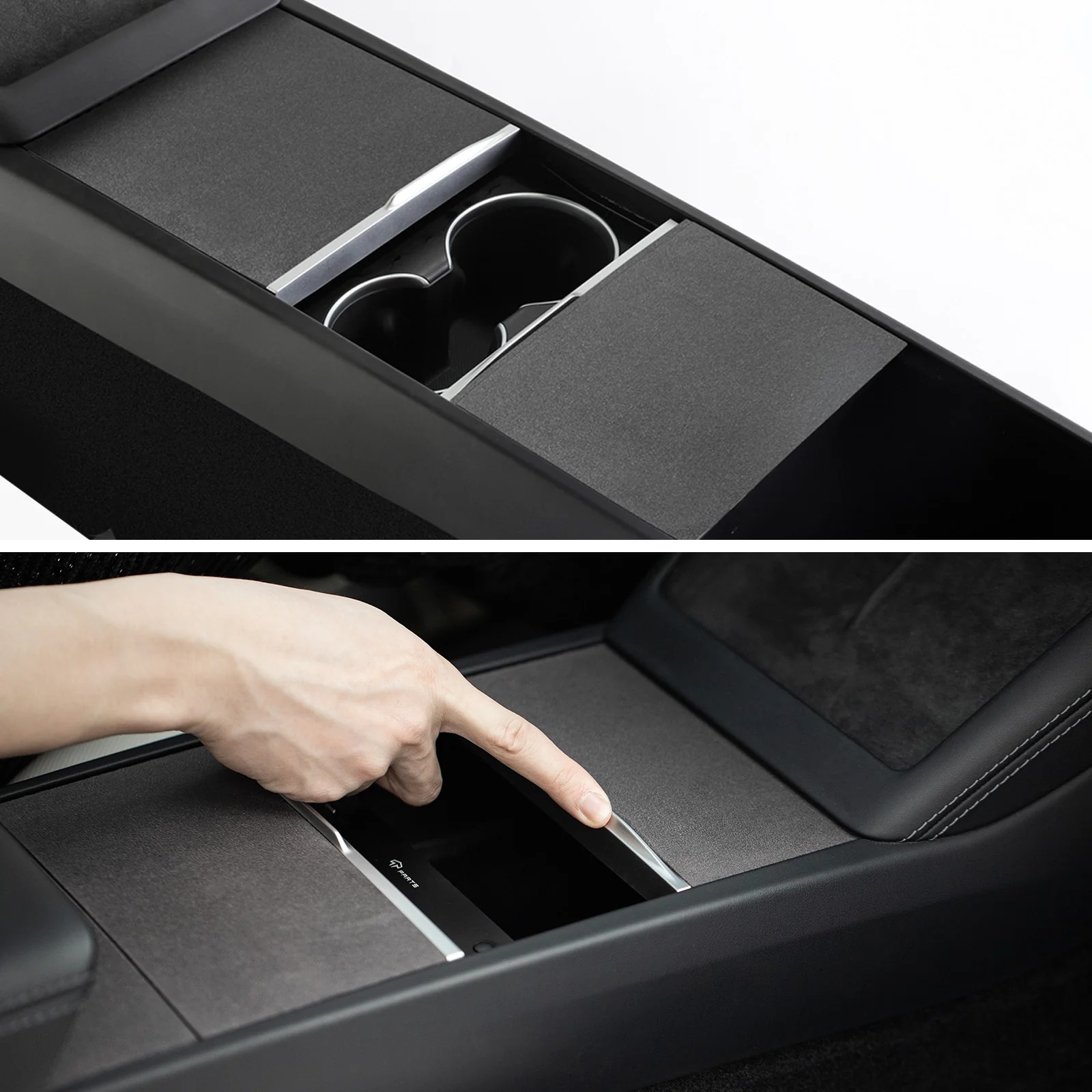 Suede Center Console Cover for Model 3/Y