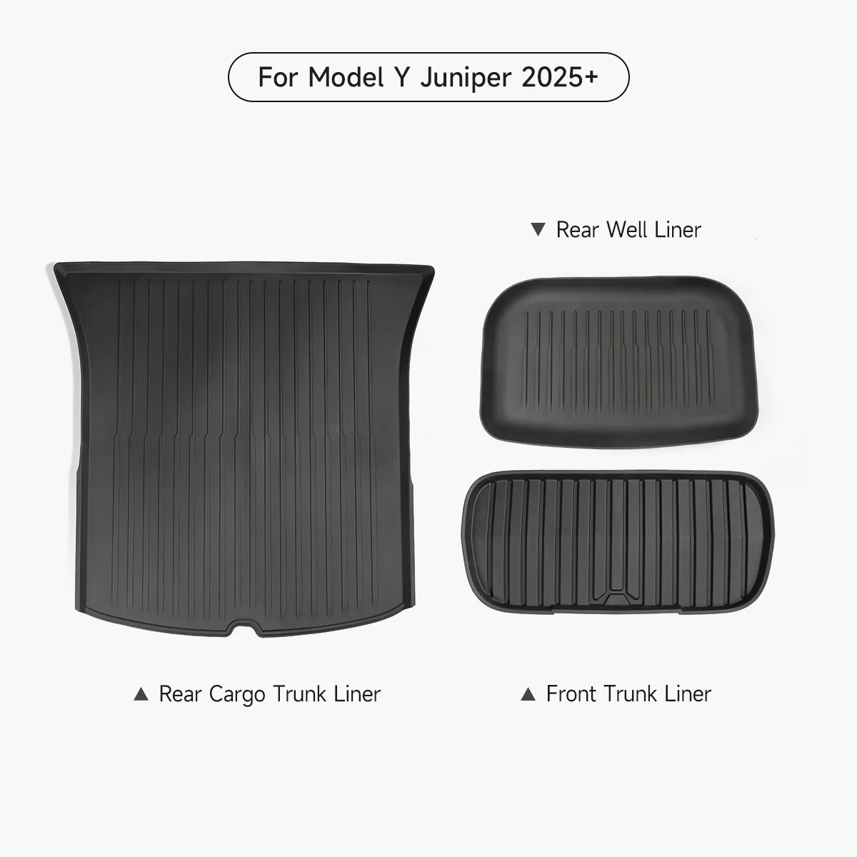 All-Weather Trunk Liners with Seatsback Liner for Model Y
