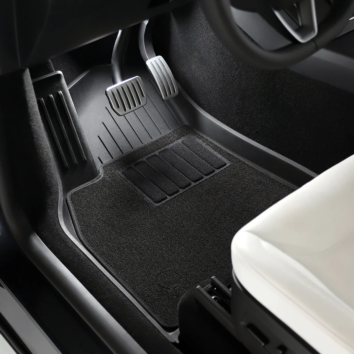 Dual-Layer Eco-Friendly All-Weather Interior Liners for Model Y
