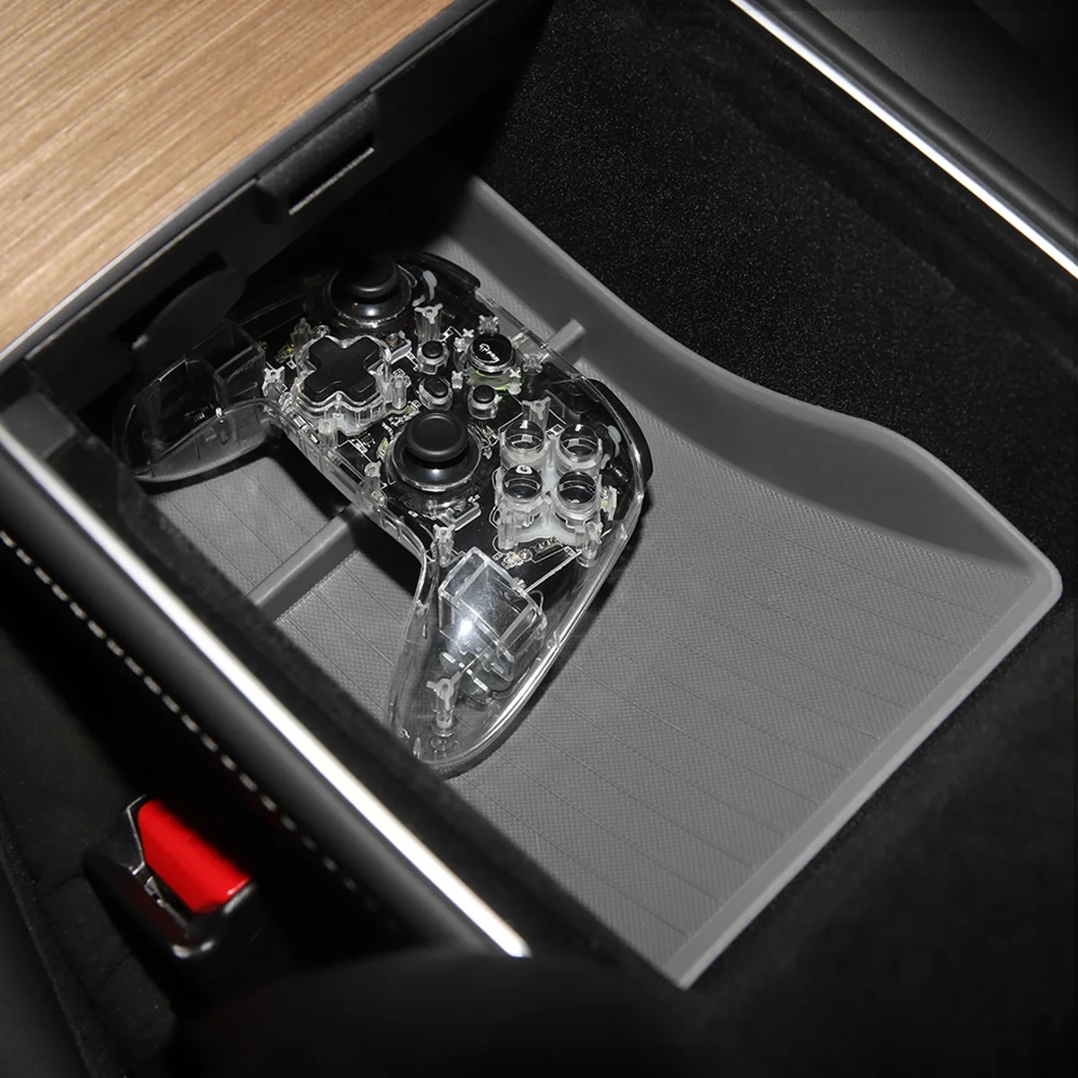 Center Console/Armrest TPE Bottom Pad for Model 3/Y