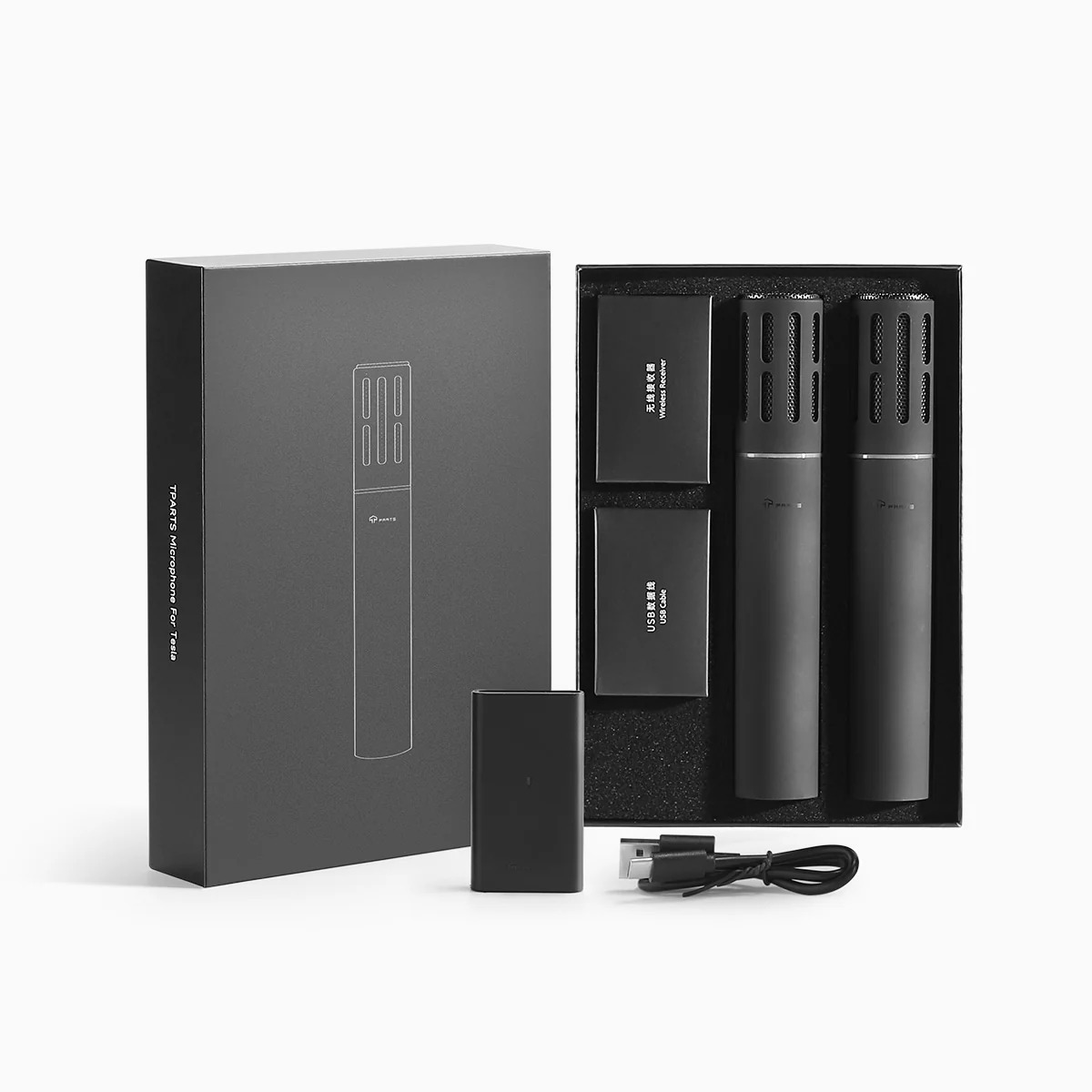 Wireless Karaok Microphone for Tesla (Set of Two)