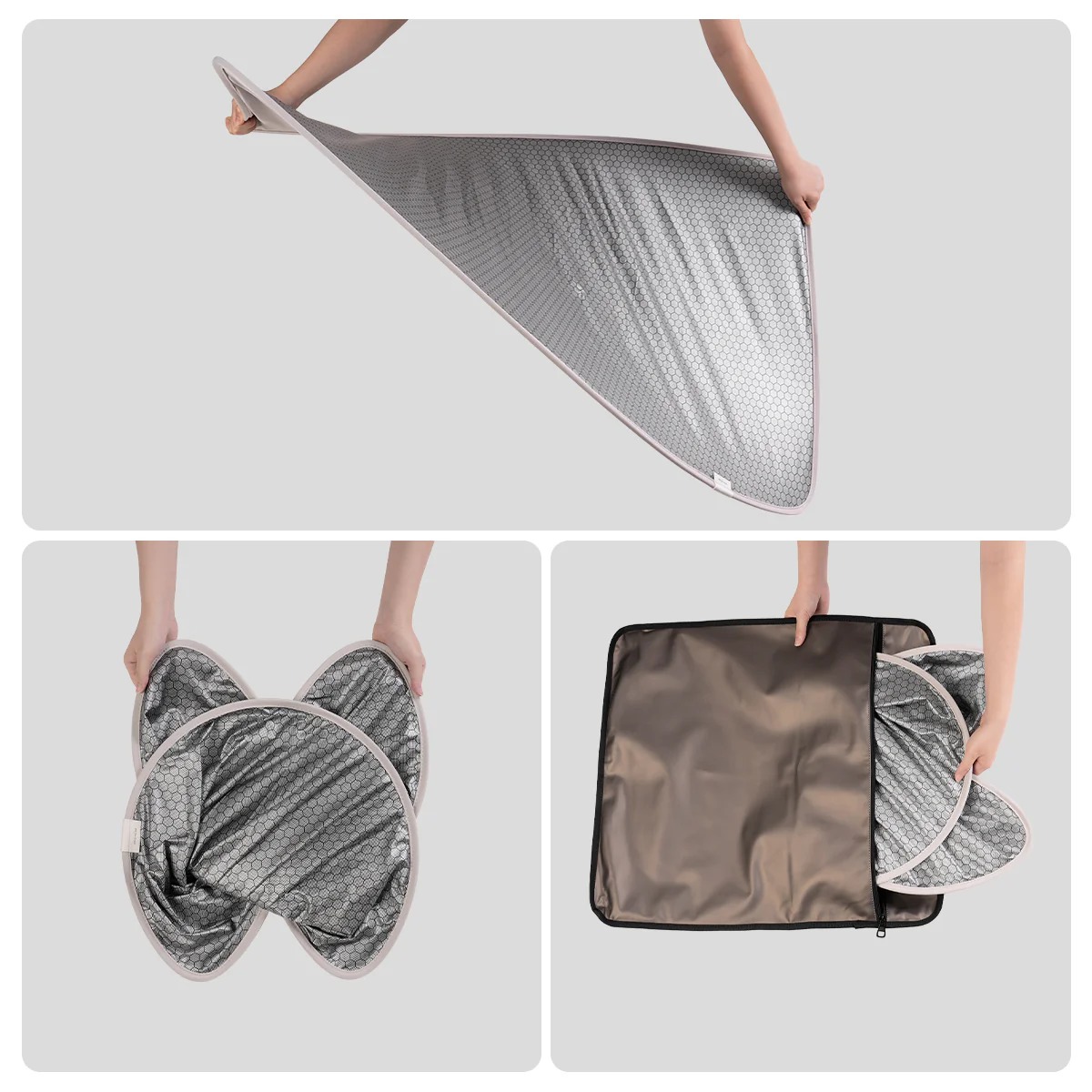 High-Density Titanium Silver Honeycomb Double-Layer Sunshade