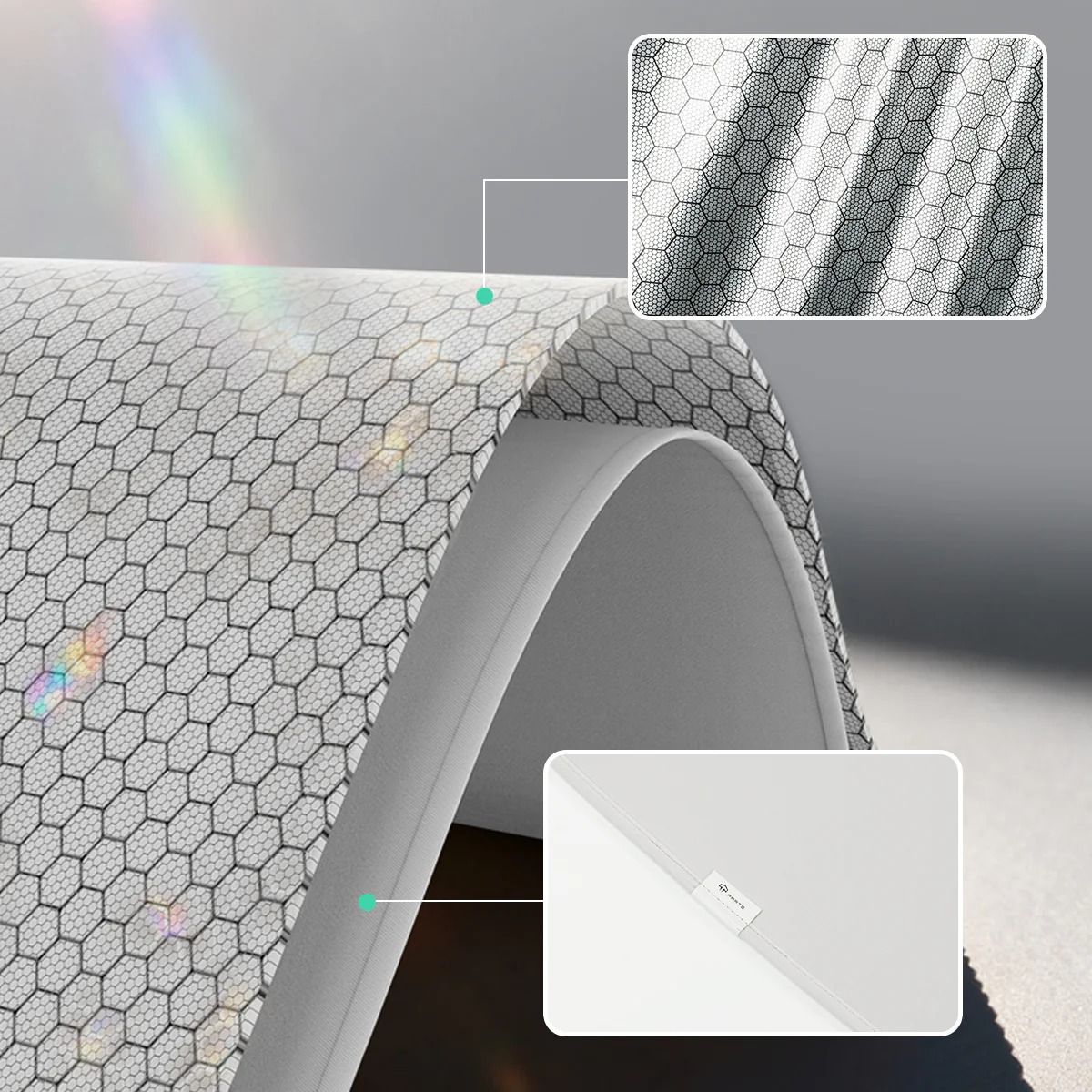 High-Density Titanium Silver Honeycomb Double-Layer Sunshade
