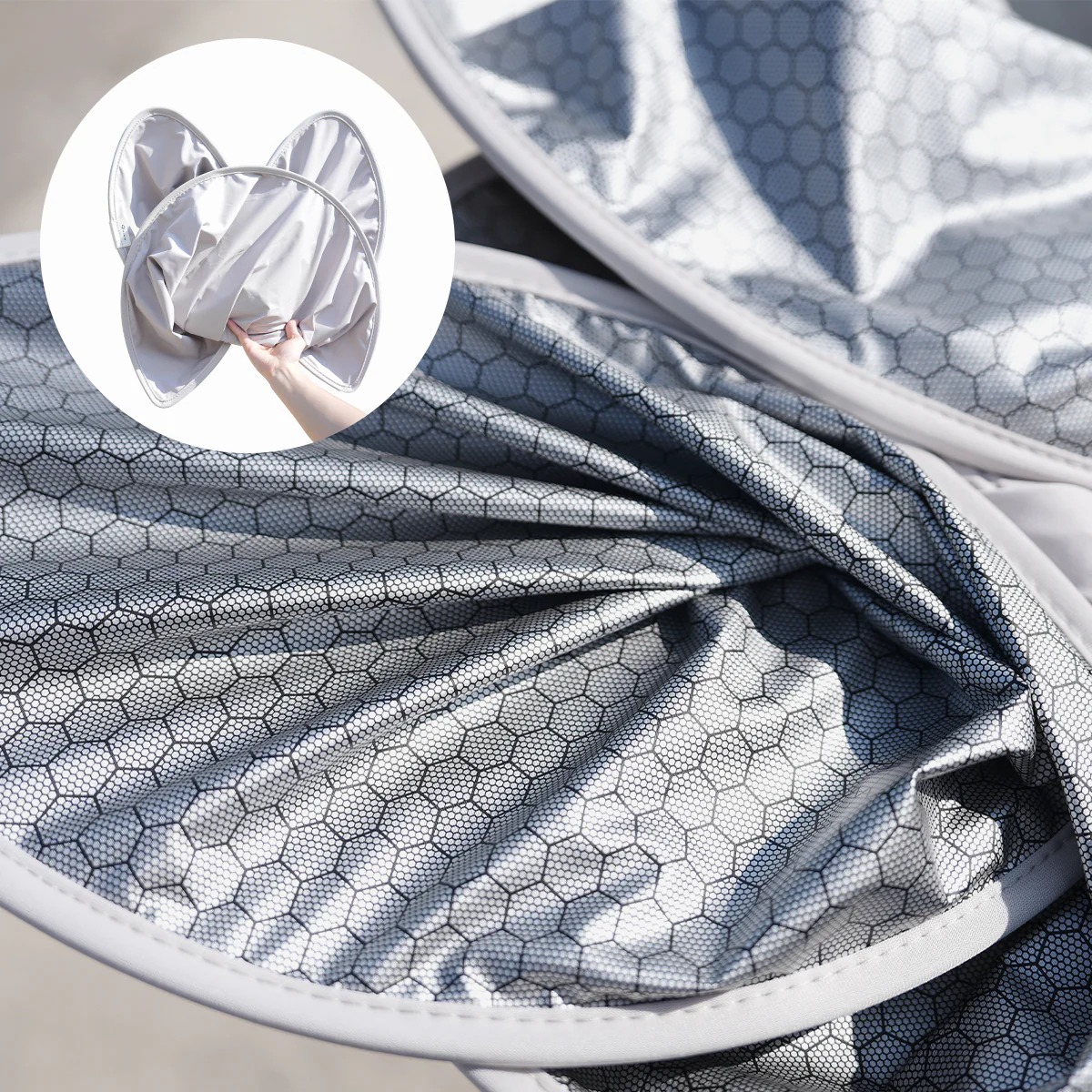 High-Density Titanium Silver Honeycomb Double-Layer Sunshade