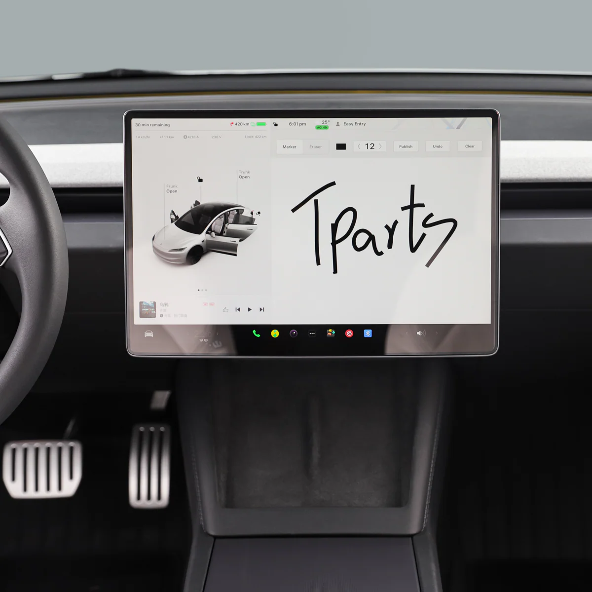 Tempered Glass Screen Protector for Model 3/Y