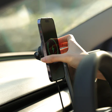 TaddonFoldable Magnetic Wireless Charging (Qi & MagSafe) Cellphone Mount for Tesla