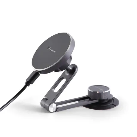 TaddonFoldable Magnetic Wireless Charging (Qi & MagSafe) Cellphone Mount for Tesla