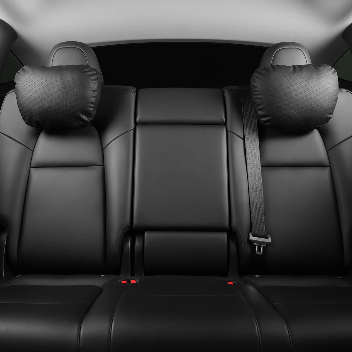 Leather Headrest Pillow for Model 3/Y/S/X(Filled With Dupont™ Sorona® Sustainable Bio Padding)