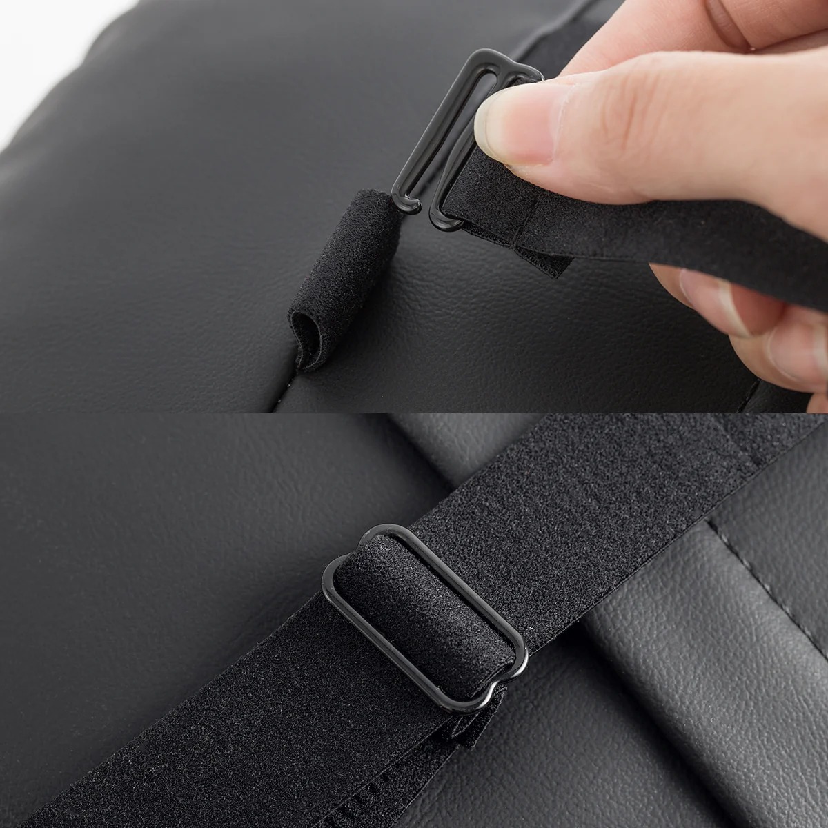 Leather Headrest Pillow for Model 3/Y/S/X(Filled With Dupont™ Sorona® Sustainable Bio Padding)