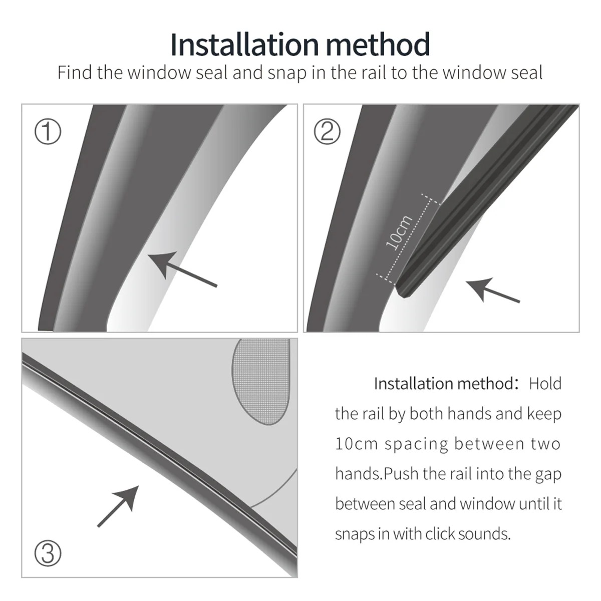 Side Window Sunshade Curtain for Model 3/Y