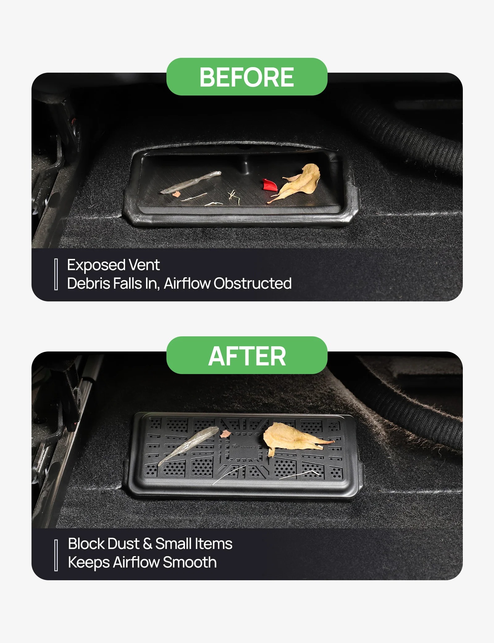 Under Seat Vent Cover for Model 3/Y