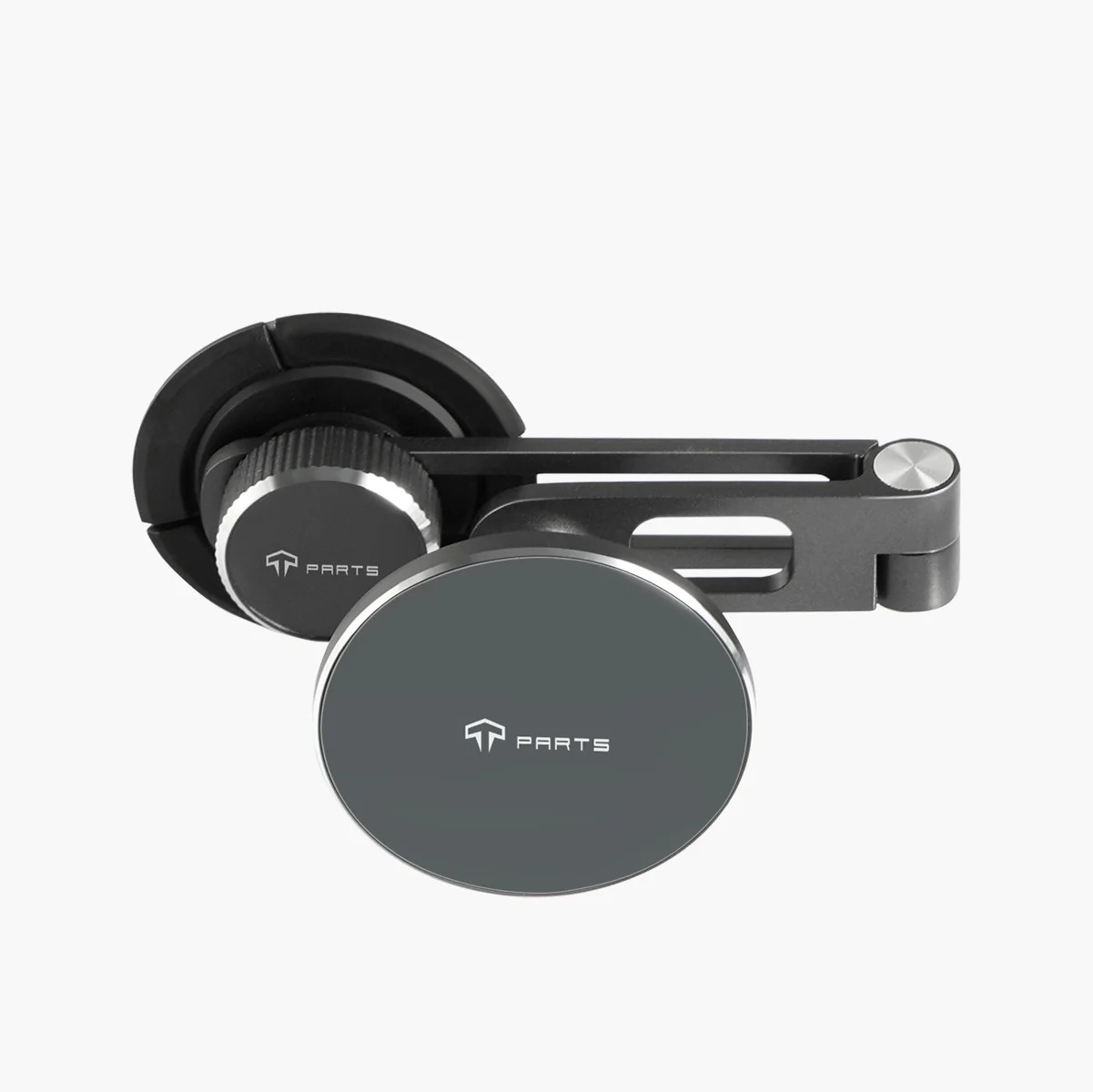 Foldable Magnetic Wireless Charging (Qi & MagSafe) Cell Phone Holder for Model 3/Y/S/X