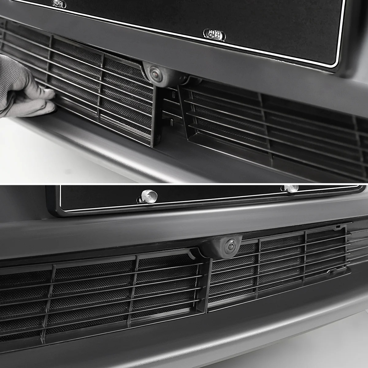 Front Grille Mesh Radiator Cover for Model Y (Dual Section)