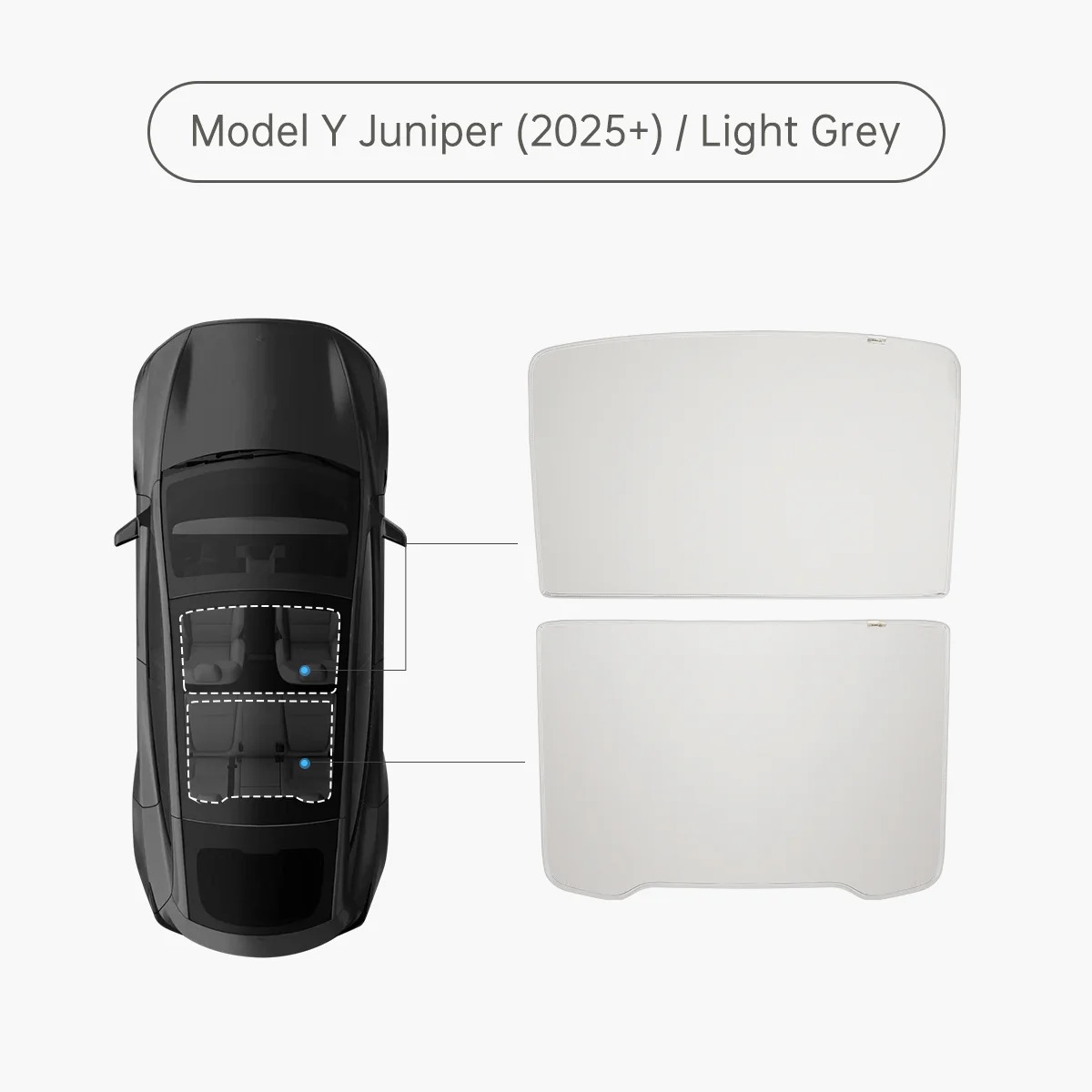Glass Roof Sunshade for Model Y