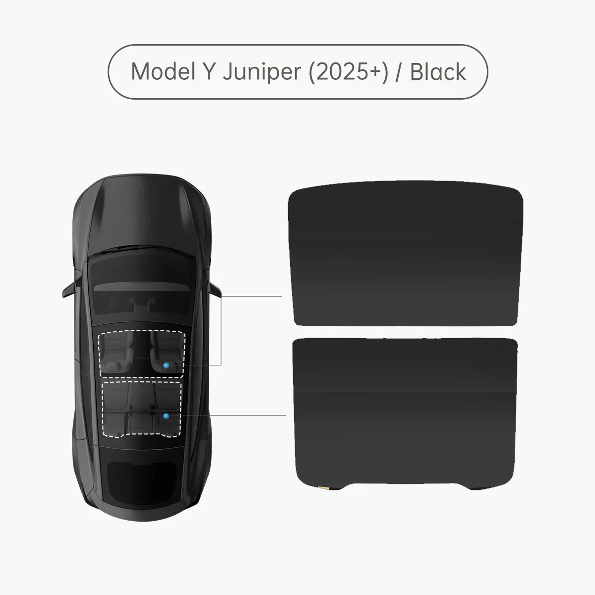 Glass Roof Sunshade for Model Y