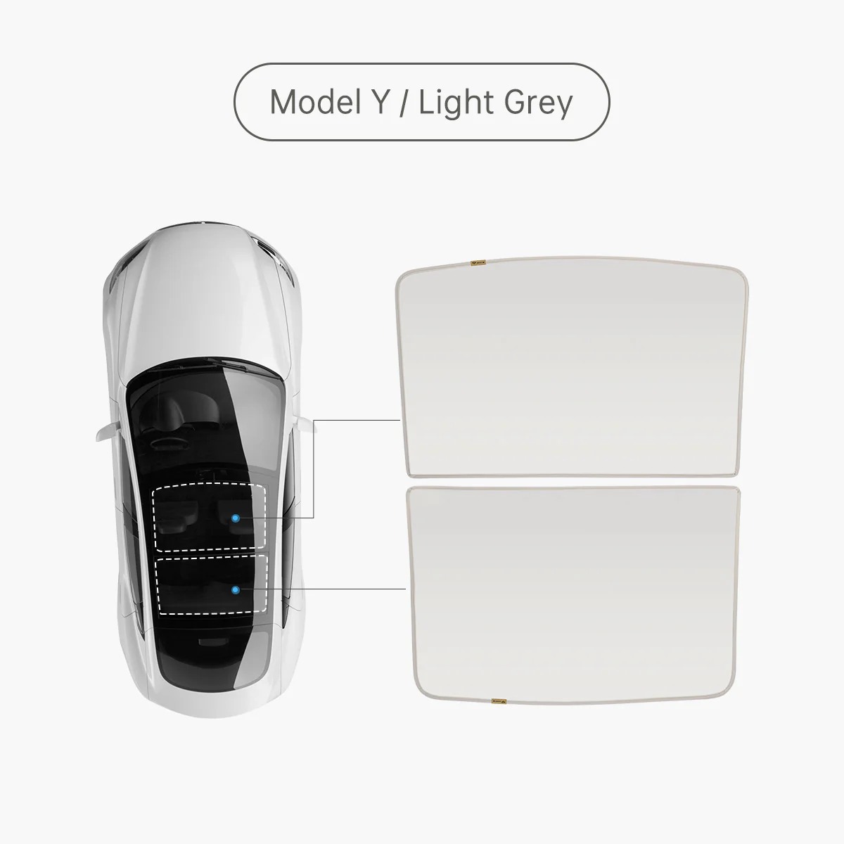 Glass Roof Sunshade for Model Y