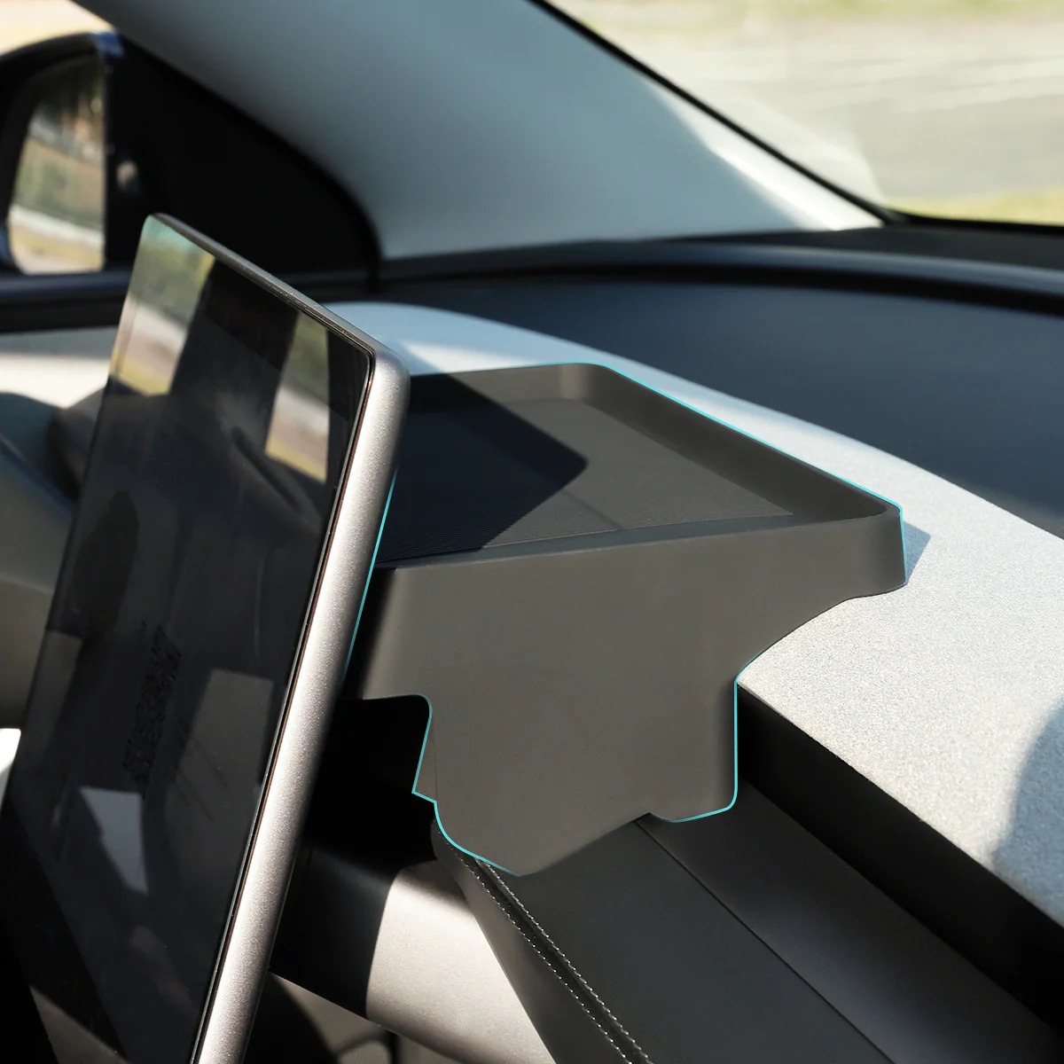 Behind Screen Dashboard Storage Tray for Model 3/Y