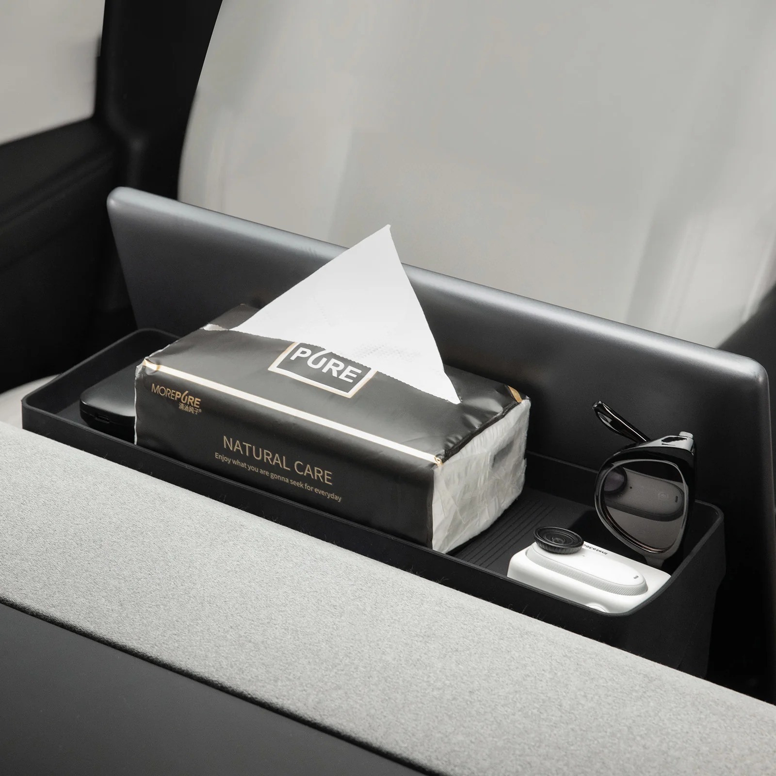Behind Screen Dashboard Storage Tray for Model 3/Y
