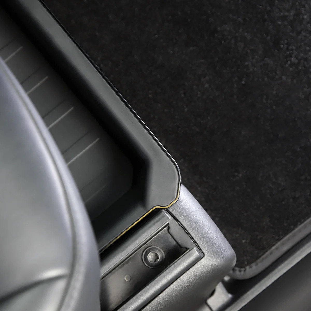 Dual-Layer Under Seat Storage Drawer for Model Y