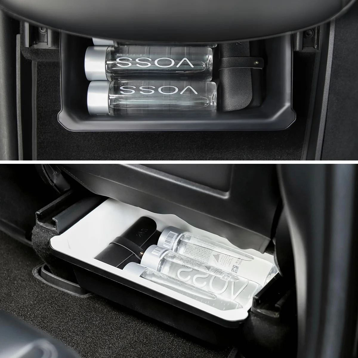 Dual-Layer Under Seat Storage Drawer for Model Y