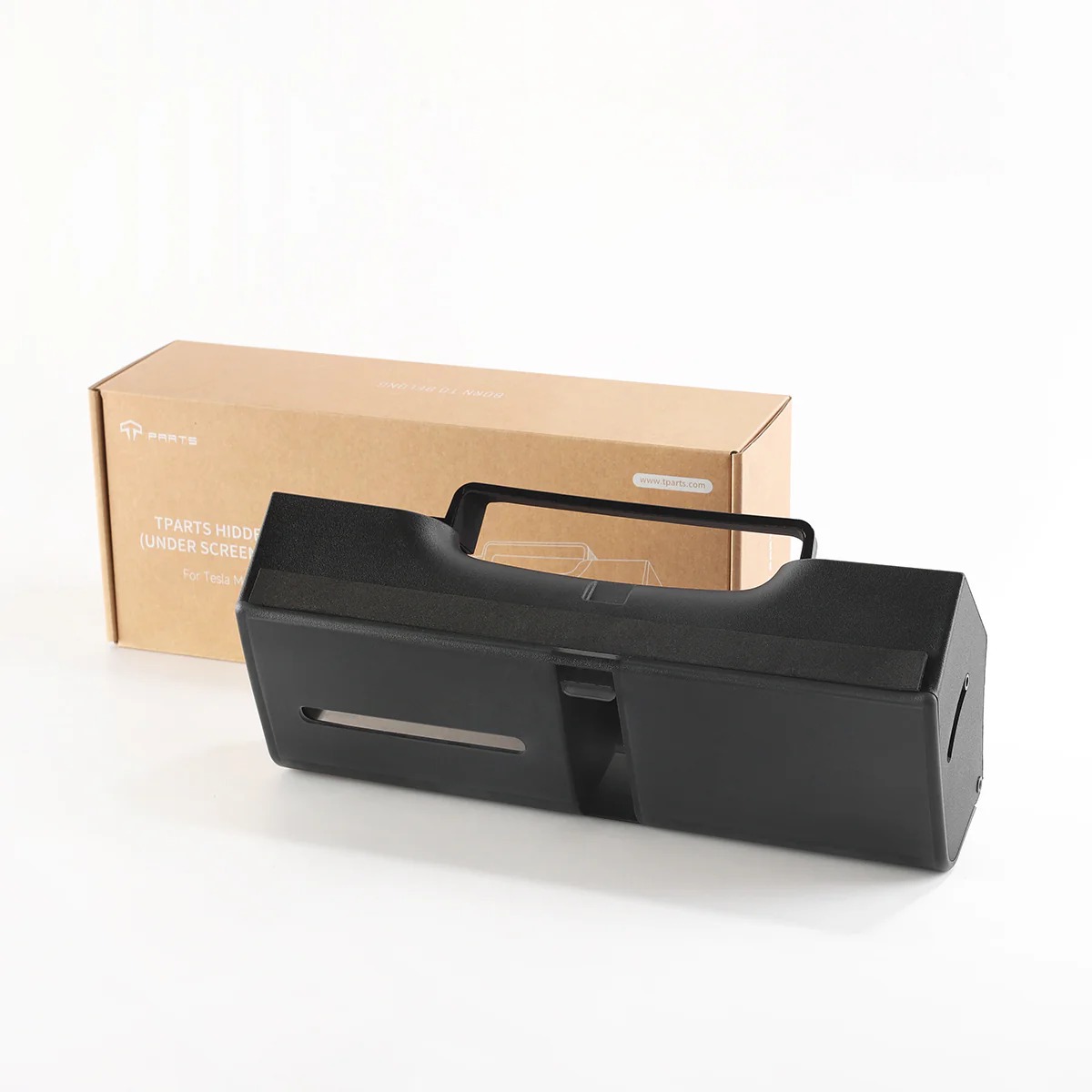 Hidden Magnetic Under Screen Storage Box for Model 3/Y