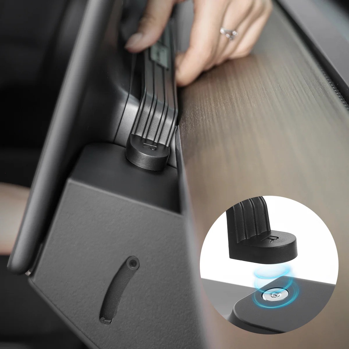 Hidden Magnetic Under Screen Storage Box for Model 3/Y