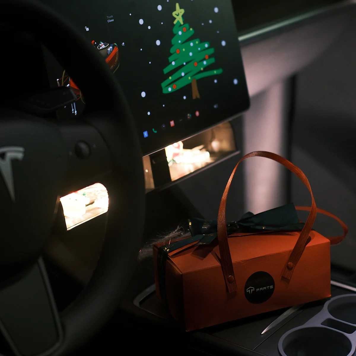 Hidden Magnetic Under Screen Storage Box for Model 3/Y
