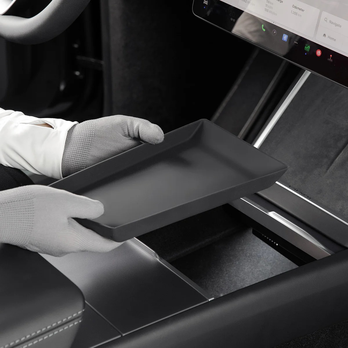 Armrest/Console Silicone Bottom Pad for Model 3/Y