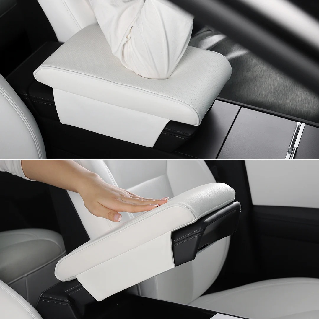 Leather Armrest Support Cushion for Tesla Model 3/Y/S/X