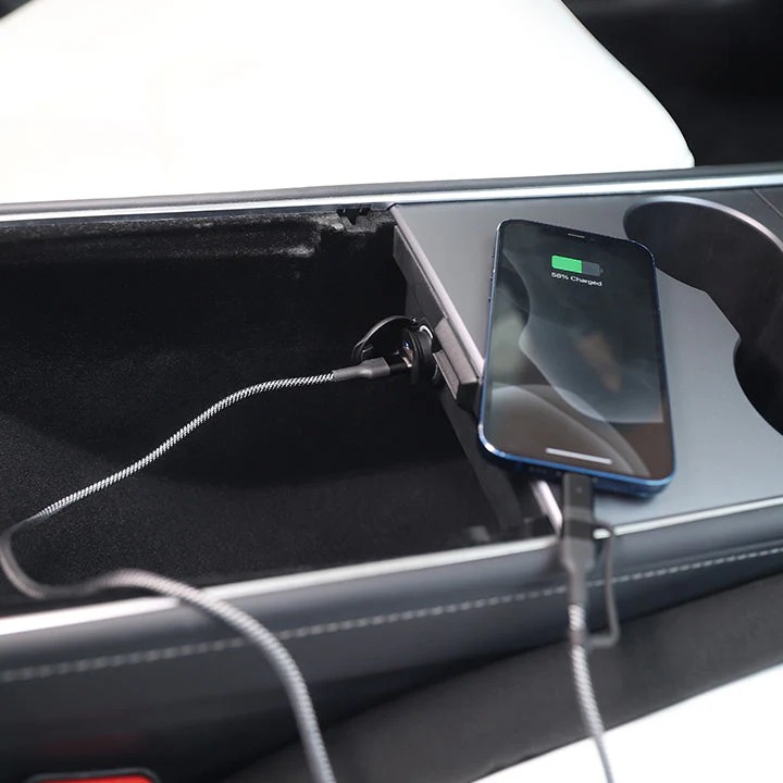 Mini USB Port Fast Charging Power Adapter for Model 3/Y/S/X