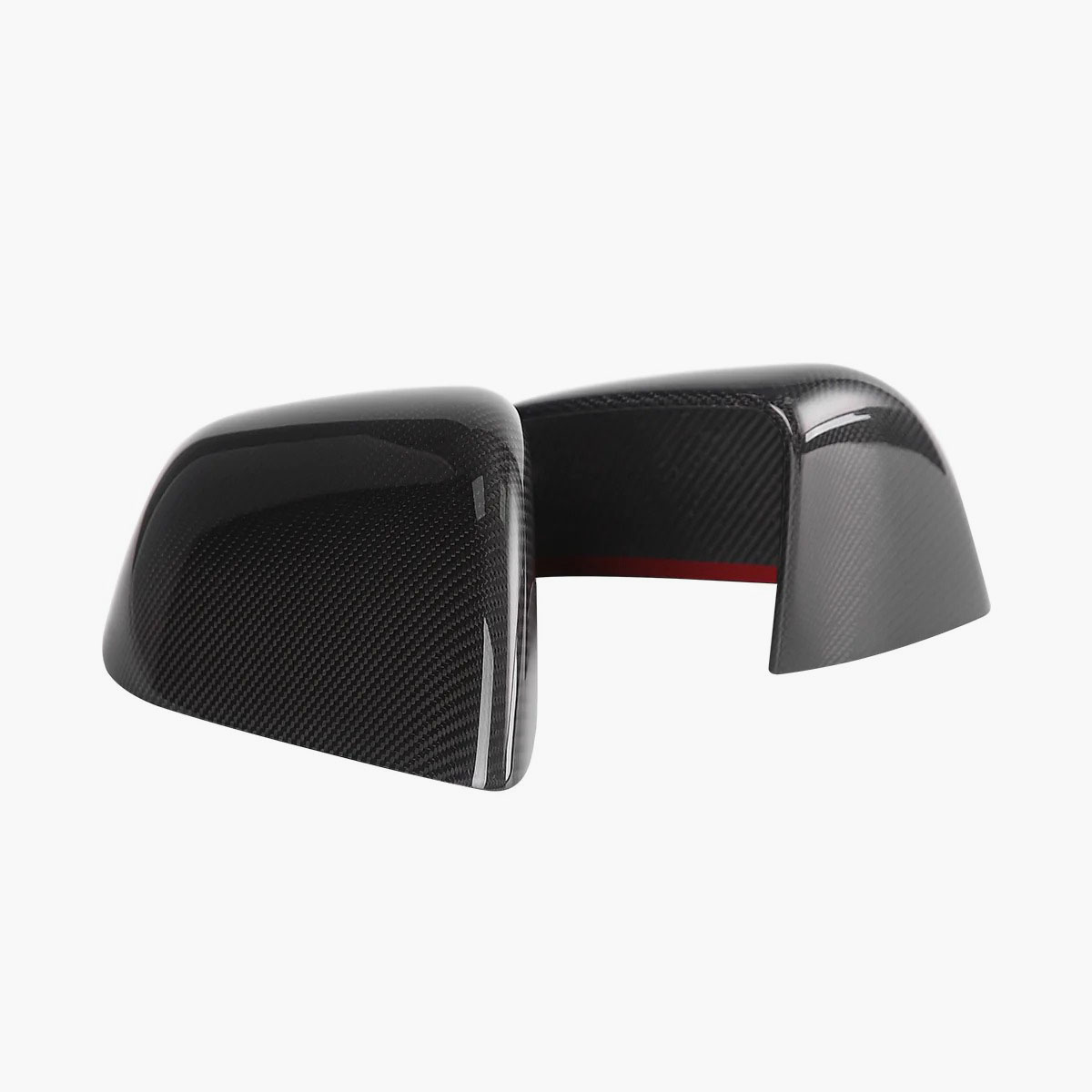Real Carbon Fiber Side View Mirror Covers for Model 3/Y