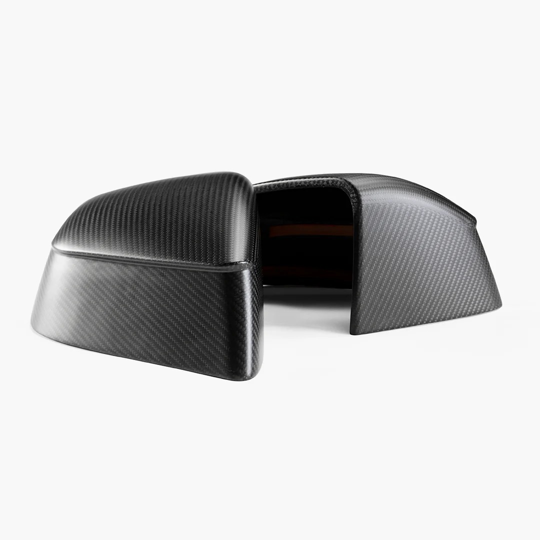 Carbon Fiber Side View Mirror Covers for Model Y