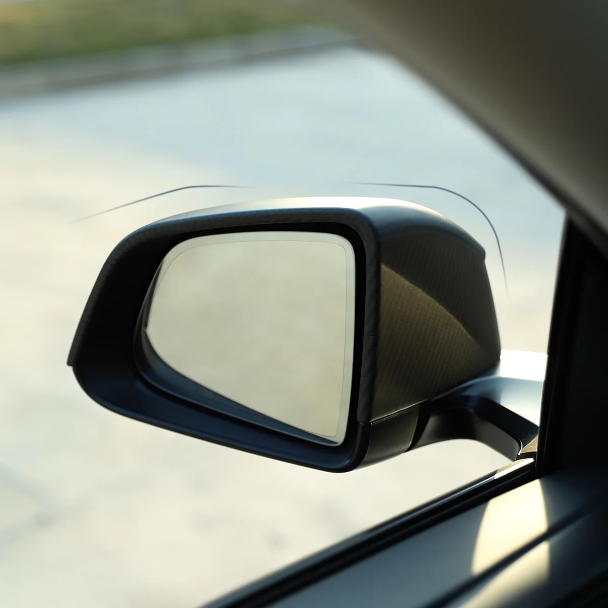 Carbon Fiber Side View Mirror Covers for Model Y