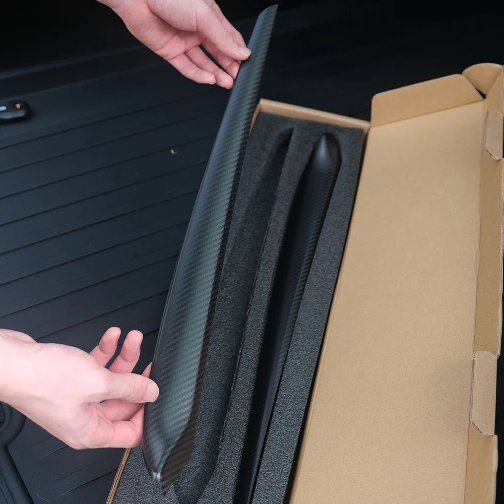 Carbon Fiber Dashboard Cover Wrap & Inner Front Door Trim for Model 3/Y