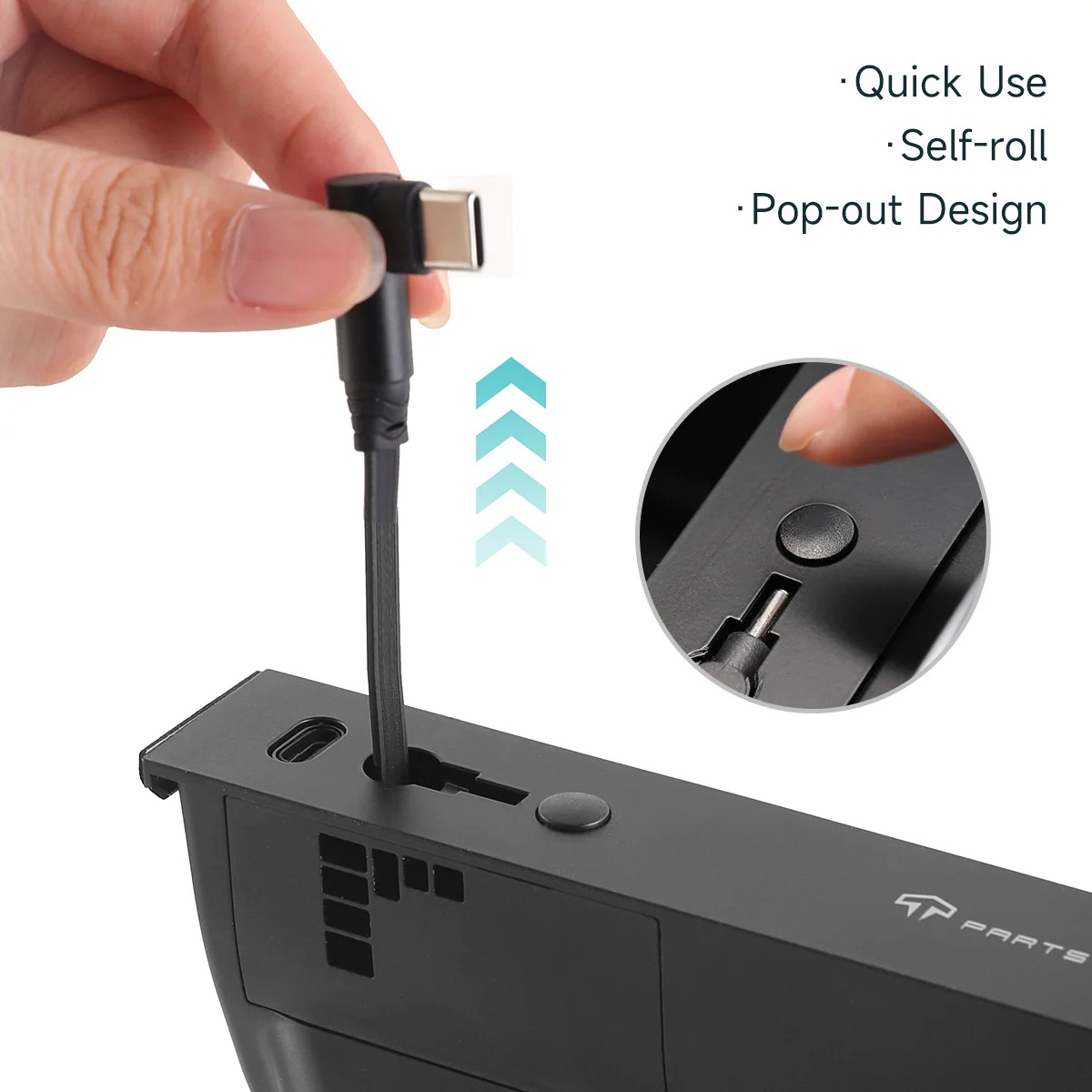 Muti-Ports Hidden Center Console USB Charging Hub for Model 3/Y