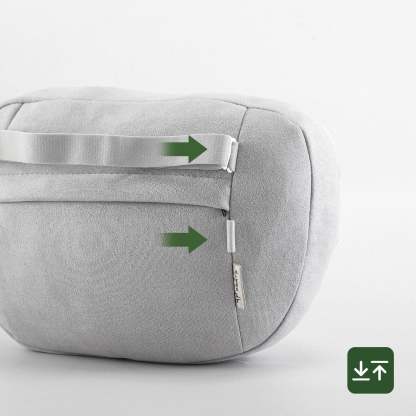 Soft Faux Suede Headrest Neck Pillow For Tesla (Filled With Dupont™ Sorona® Sustainable Bio Fiber)