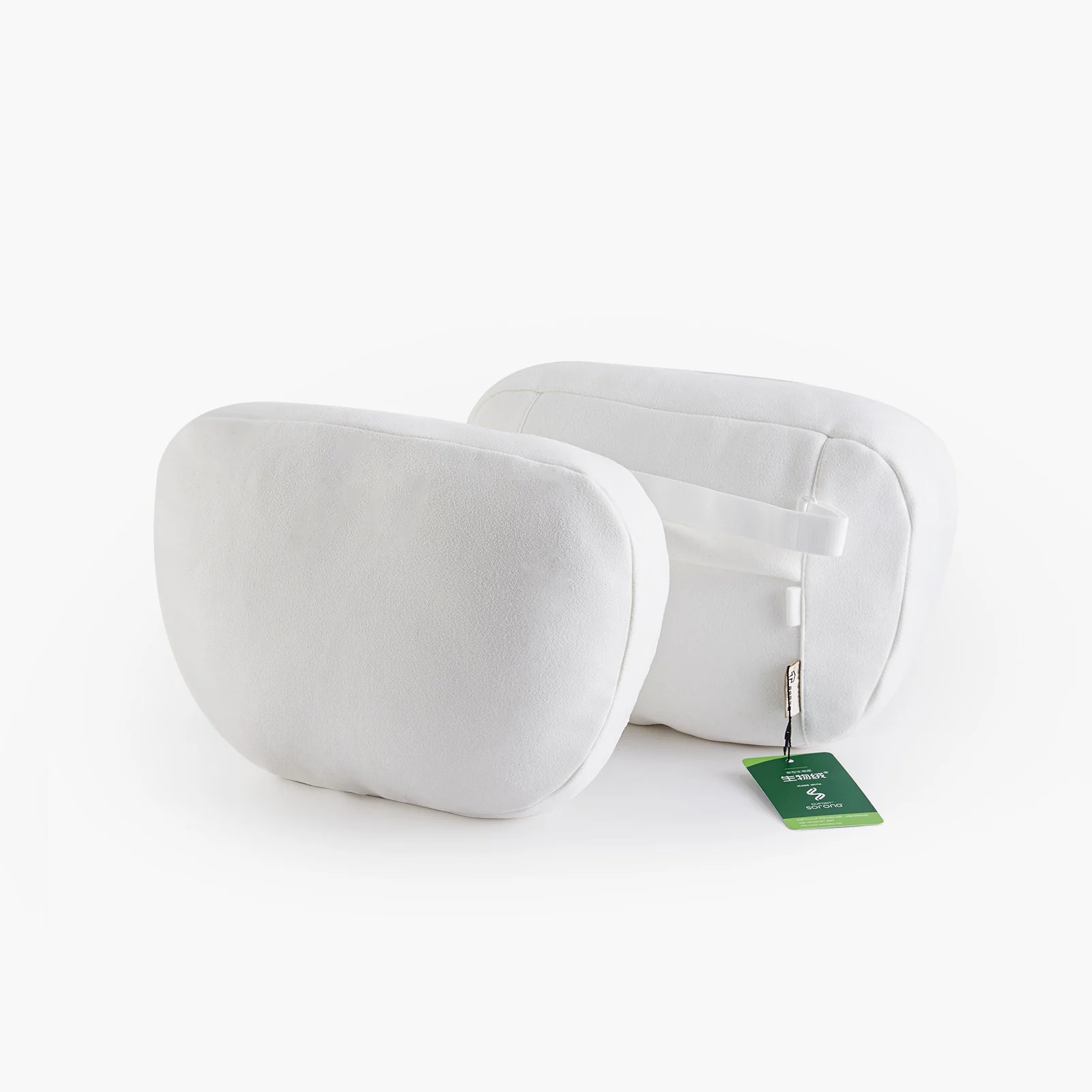 Soft Faux Suede Headrest Neck Pillow for Model 3/Y/S/X(Filled With Dupont™ Sorona® Sustainable Bio Fiber)