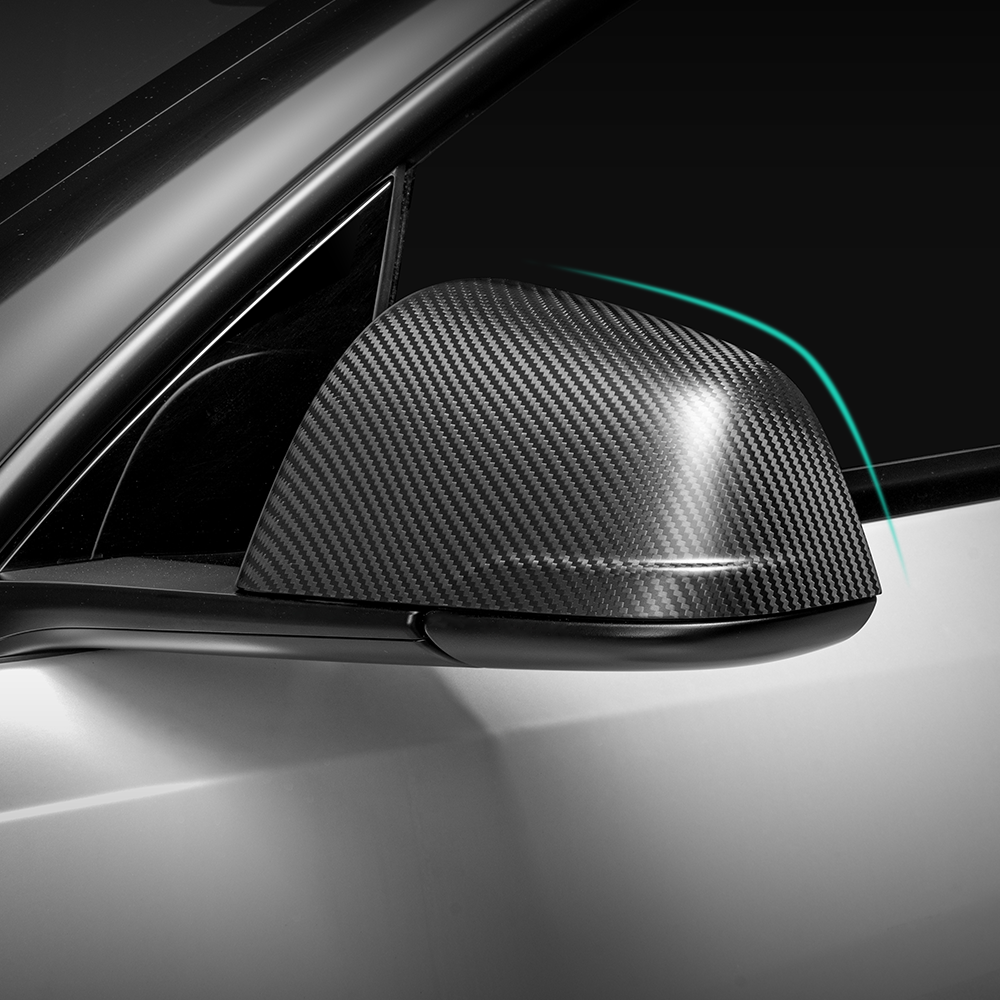 TaddonCarbon Fiber Side Mirror Caps for Tesla Model 3/Y/Highland/S