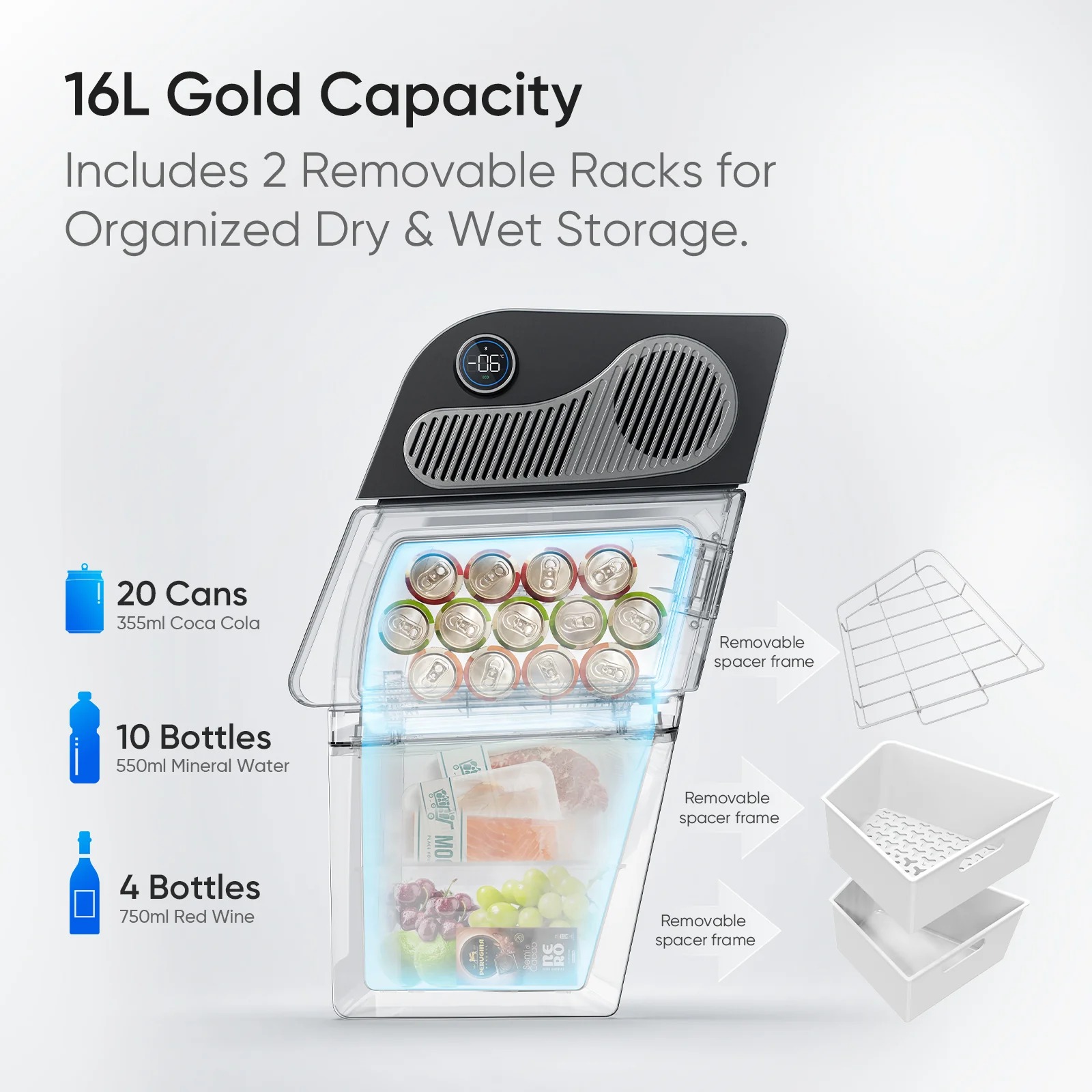 Hidden Fridge 16L for Tesla Model Y | TM-Y16