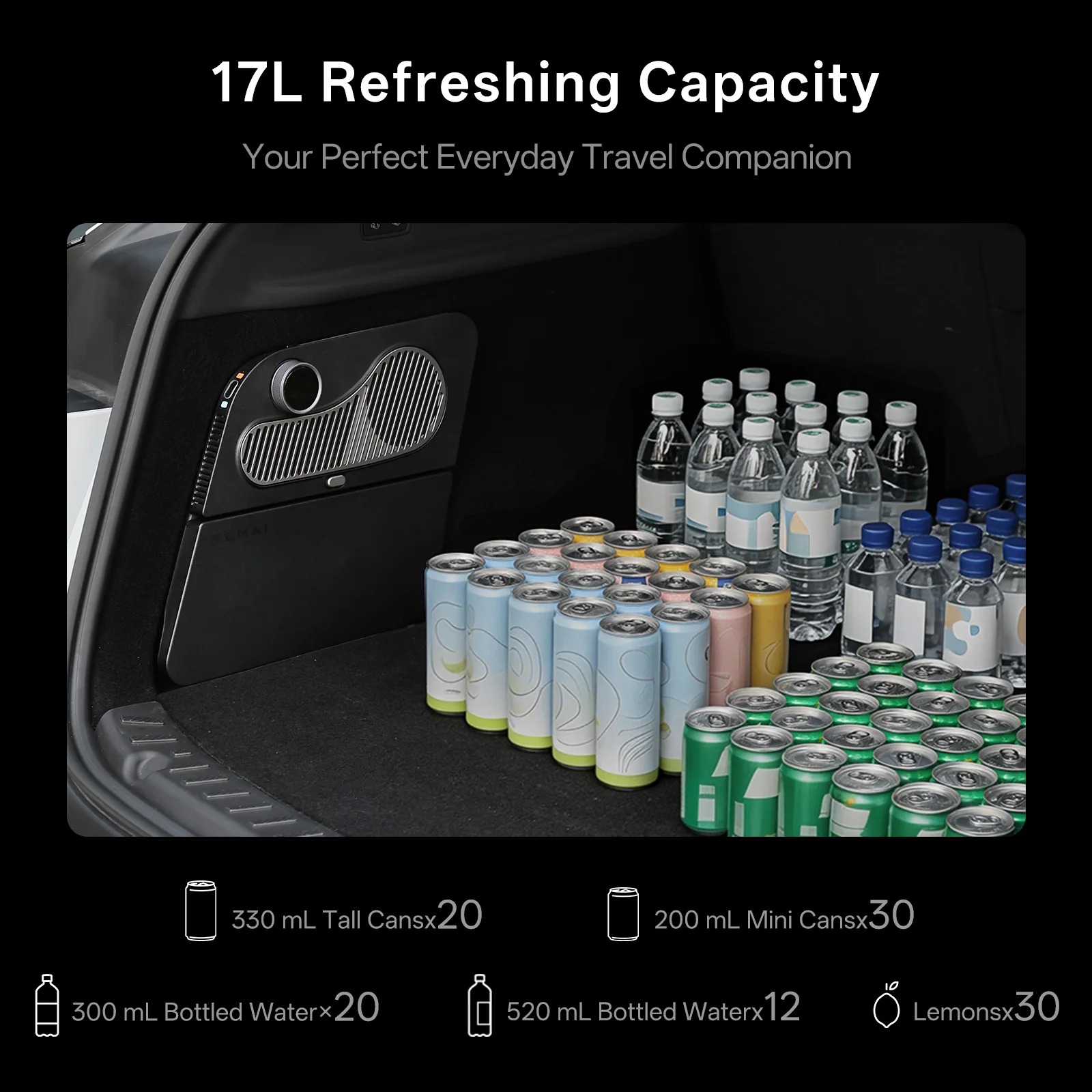 GLACIER Y Rear Trunk Side-Well Fridge for 2025+ Model Y
