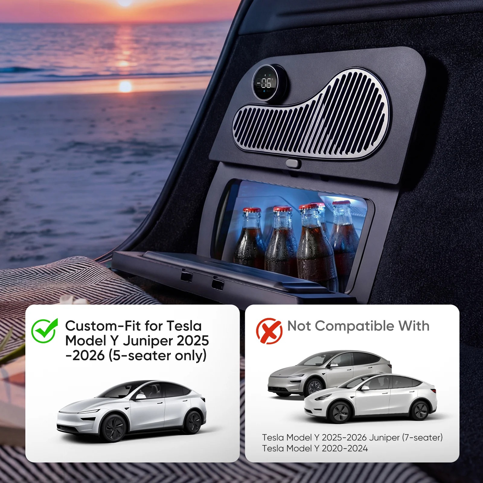 GLACIER Y Rear Trunk Side-Well Fridge for 2025+ Model Y