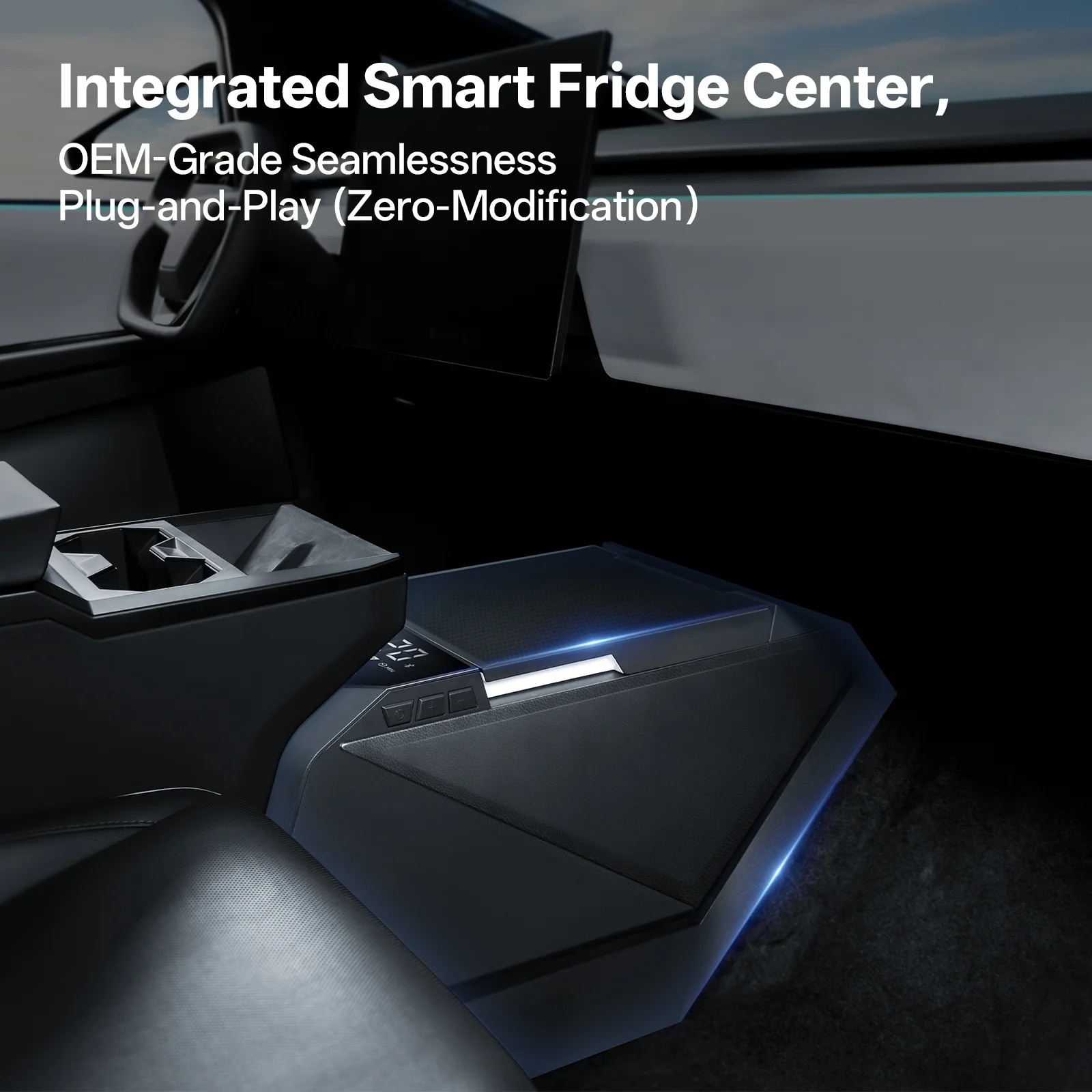 Tesla Cybertruck Fridge | 18L Center Console Cooler – TEMAI
