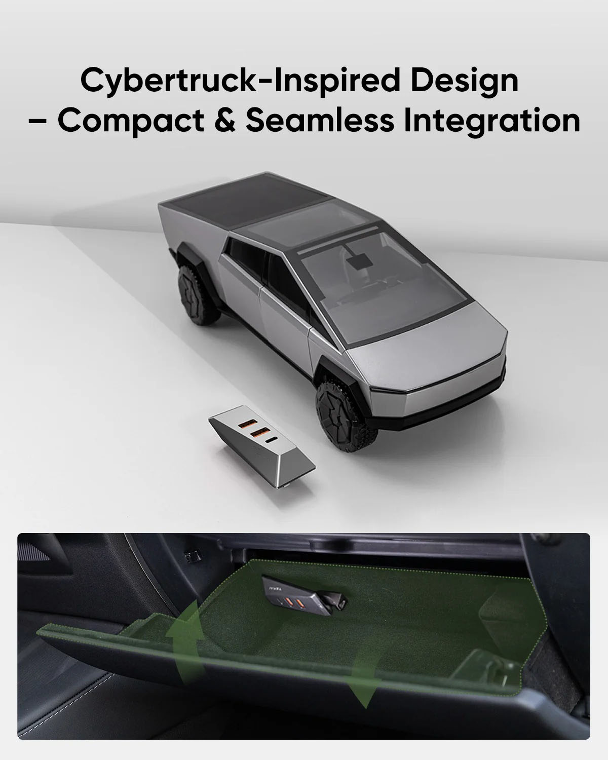 Glovebox USB Hub, Compatible with Tesla Model 3 & Model Y
